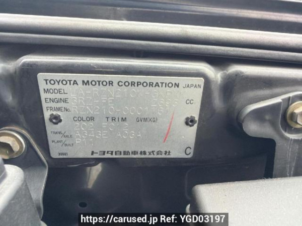 Used 2002 AT toyota hilux-surf RZN210W Image[6]