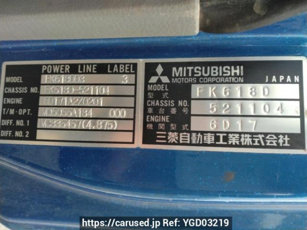 Used 1995 MT mitsubishi-fuso fighter FK618DD Image[12]