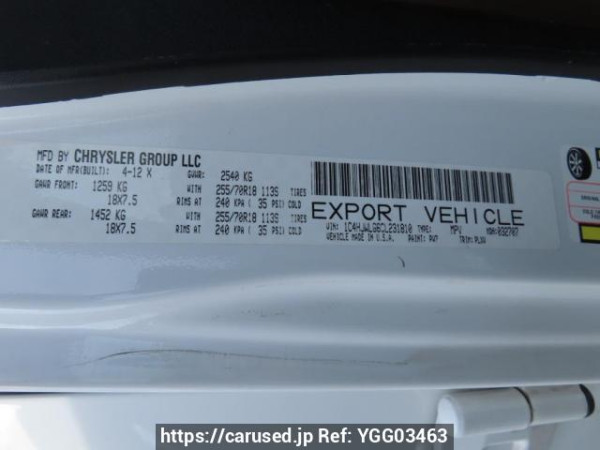 Used 2012 AT jeep wrangler-unlimited JK36L Image[13]