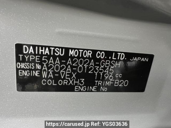 Used 2025 AT toyota raize A202A Image[8]
