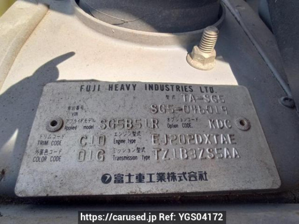 Used 2003 AT subaru forester SG5 Image[11]