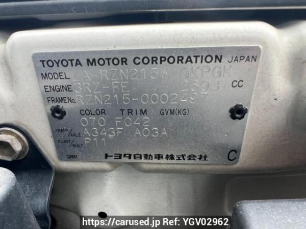 Used 2002 AT toyota hilux-surf RZN215W Image[10]