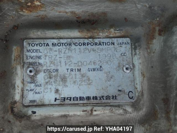 Used 1998 AT toyota hiace-van RZH112V Image[10]