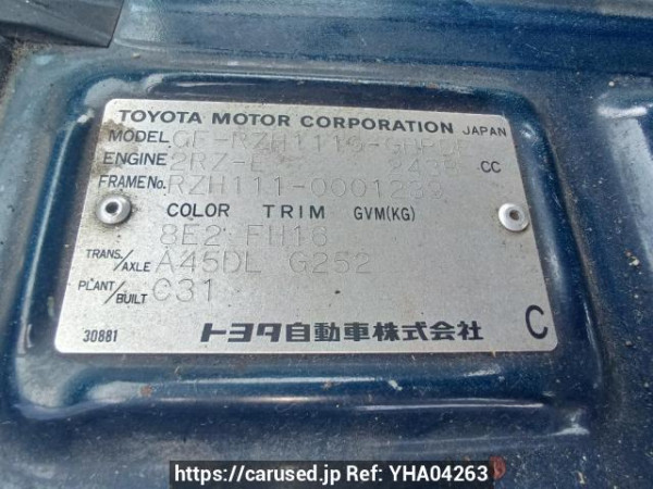 Used 2000 AT toyota hiace-wagon RZH111G Image[11]