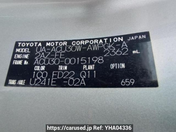 Used 2004 AT toyota harrier ACU30W Image[10]