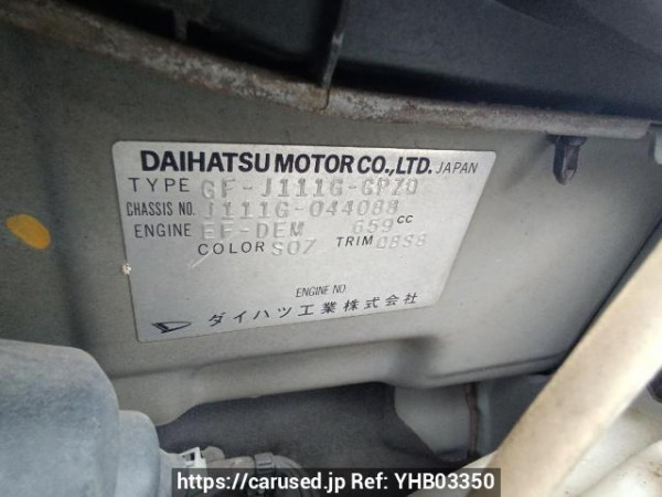 Used 2001 AT daihatsu terios-kid J111G Image[10]