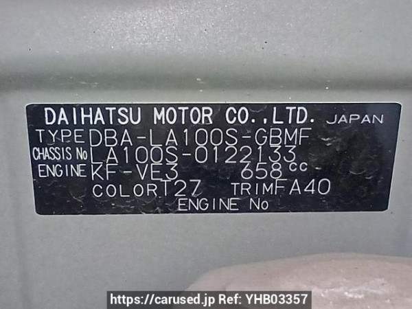 Used 2012 AT daihatsu move LA100S Image[10]