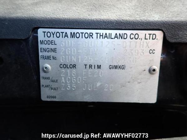 Used 2020 AT toyota hilux GUN125 Image[10]