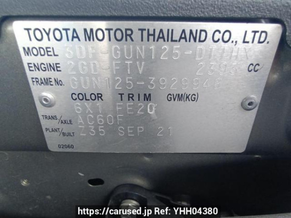Used 2021 AT toyota hilux GUN125 Image[10]