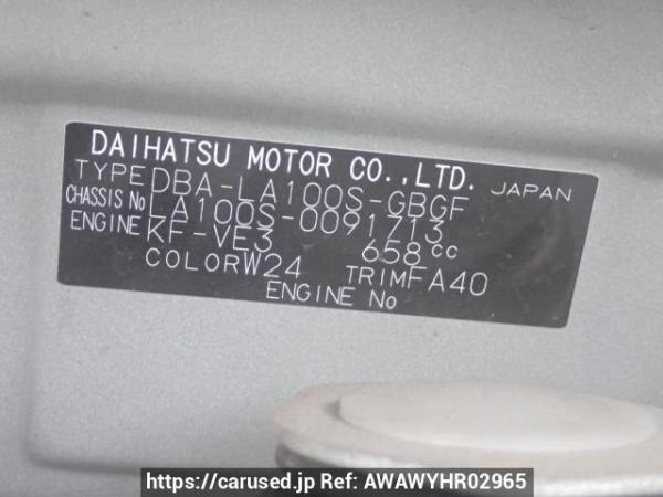 Used 2012 AT daihatsu move LA100S Image[10]