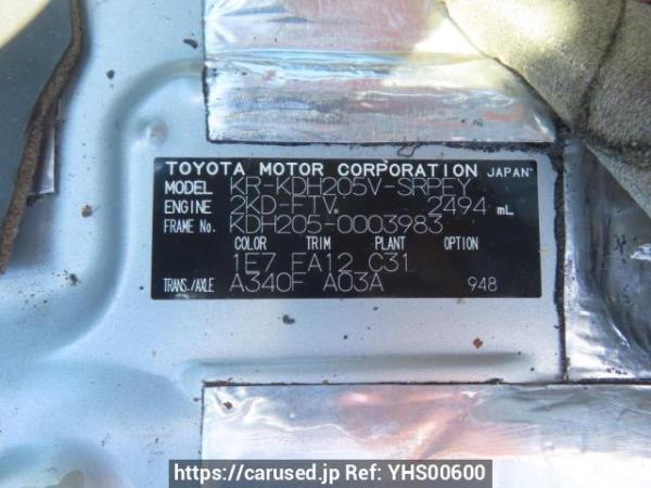 Used 2004 AT toyota hiace-van KDH205V Image[12]
