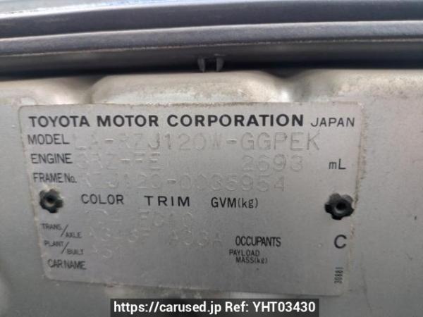 Used 2004 AT toyota land-cruiser-prado RZJ120W Image[8]
