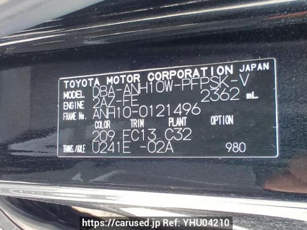 Used 2005 AT toyota alphard ANH10W Image[10]
