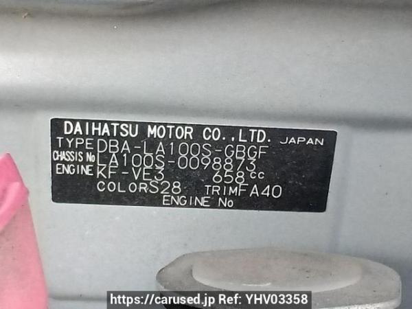 Used 2012 AT daihatsu move LA100S Image[10]