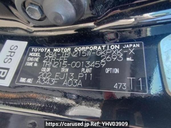 Used 2006 AT toyota hilux-surf TRN215W Image[10]
