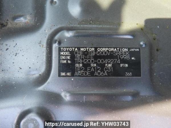 Used 2006 AT toyota hiace-van TRH200V Image[10]