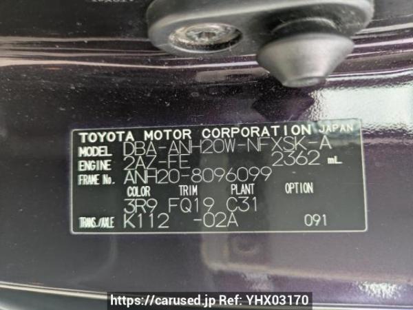 Used 2010 AT toyota vellfire ANH20W Image[8]
