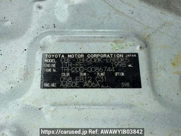 Used 2008 AT toyota hiace-van TRH200Kｶｲ Image[10]