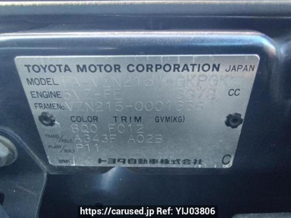 Used 2002 AT toyota hilux-surf VZN215W Image[10]