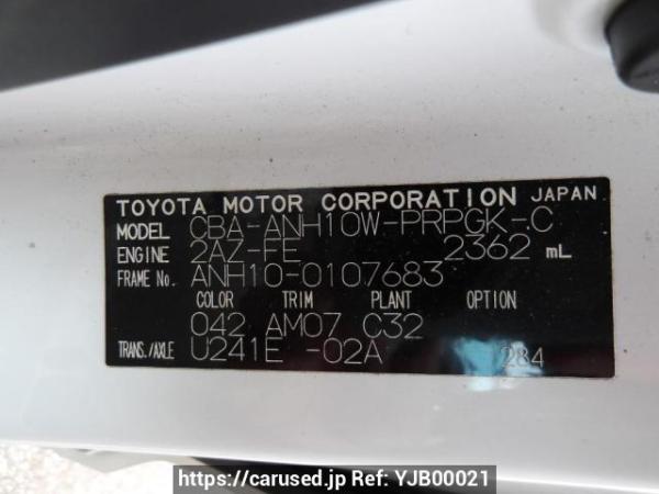 Used 2005 AT toyota alphard ANH10W Image[11]