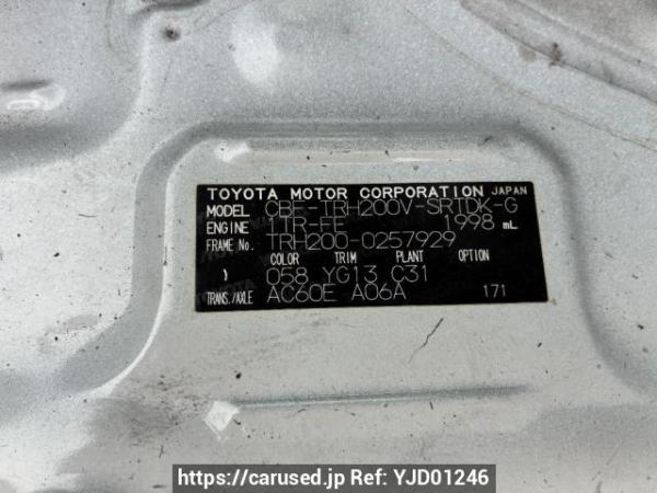 Used 2017 AT toyota hiace-van TRH200V Image[8]