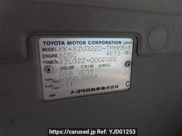 Used 2001 MT toyota dyna-truck XZU322D Image[21]