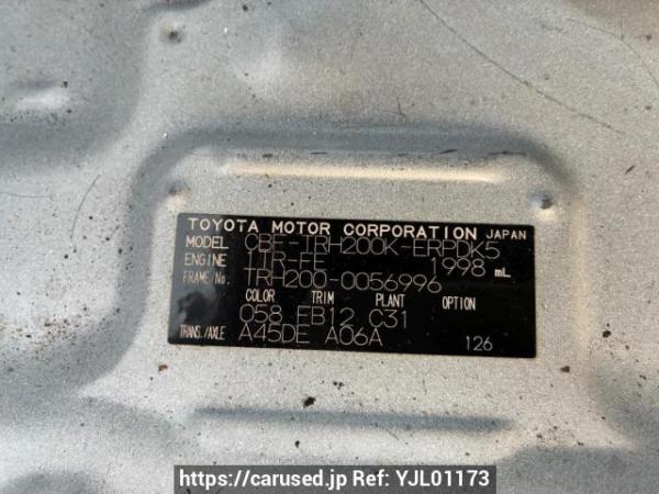 Used 2007 AT toyota hiace-van TRH200K Image[9]