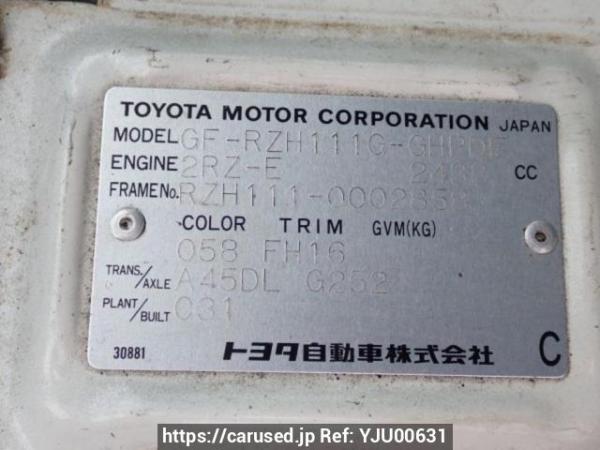 Used 2002 AT toyota hiace-wagon RZH111G Image[10]