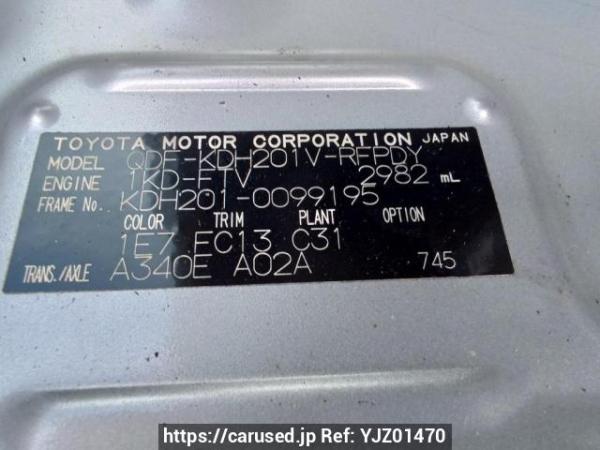 Used 2012 AT toyota hiace-van KDH201V Image[10]