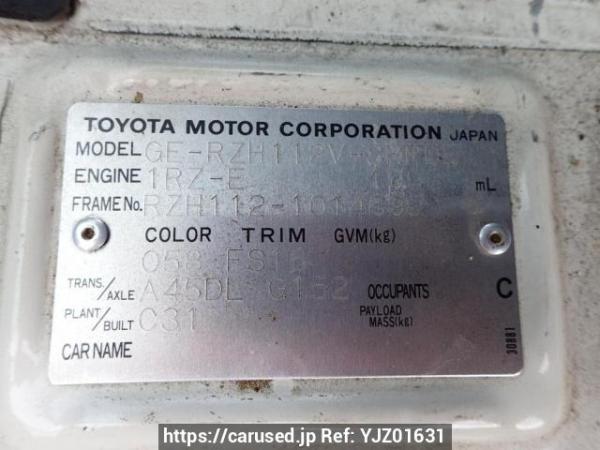Used 2002 AT toyota hiace-van RZH112V Image[10]