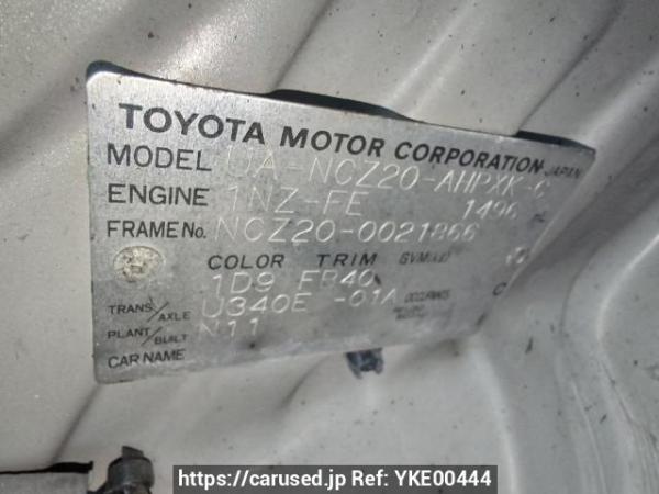 Used 2003 AT toyota raum NCZ20 Image[10]
