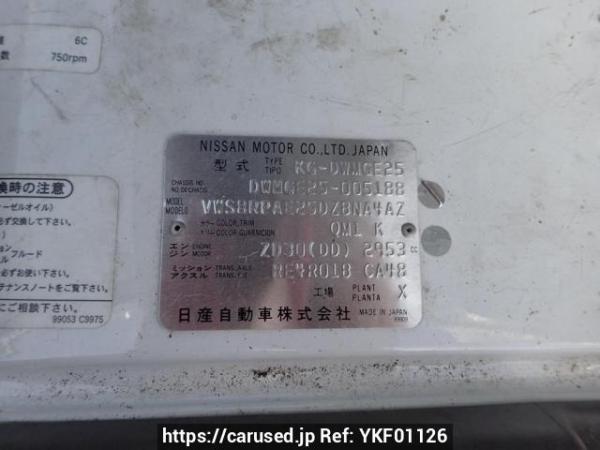 Used 2003 AT nissan caravan-van DWMGE25 Image[10]