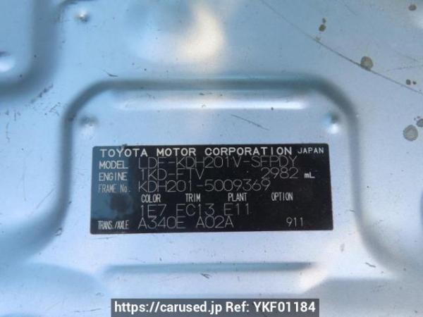 Used 2012 AT toyota hiace-van KDH201V Image[12]