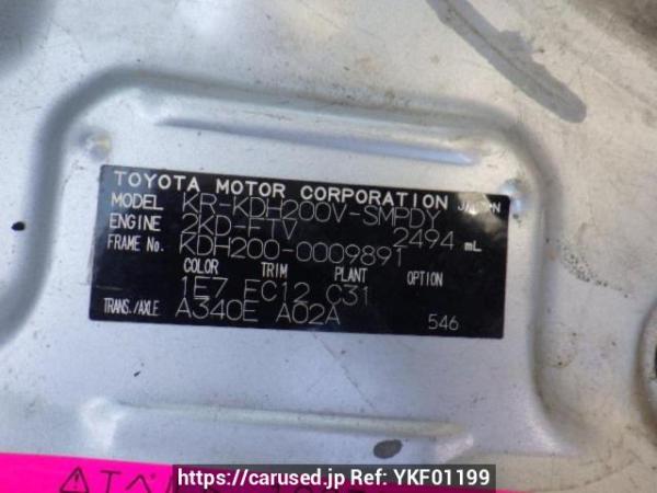 Used 2004 AT toyota hiace-van KDH200V Image[10]