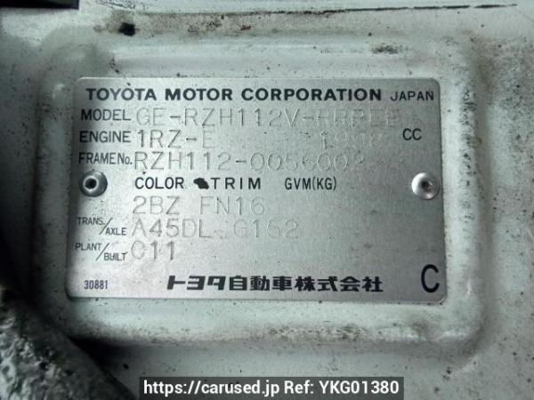 Used 2000 AT toyota hiace-van RZH112V Image[10]