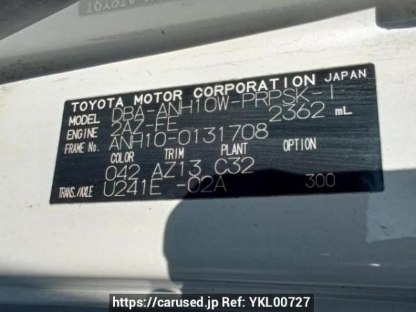 Used 2005 AT toyota alphard ANH10W Image[10]