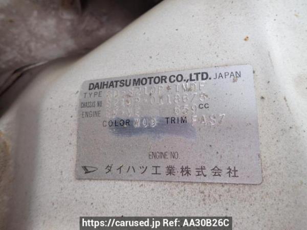 Used 2001 MT daihatsu hijet-truck S210P Image[10]