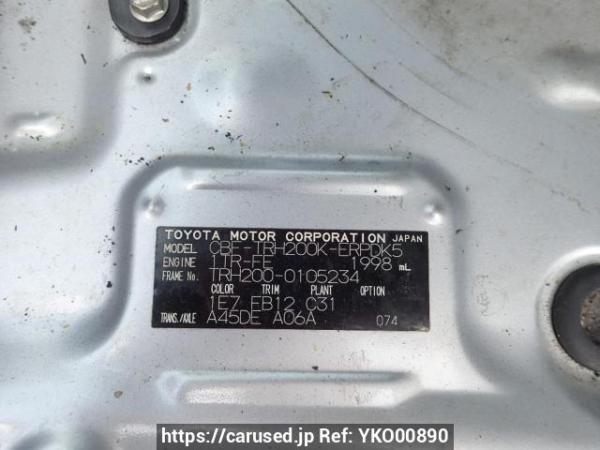 Used 2009 AT toyota hiace-van TRH200K Image[10]