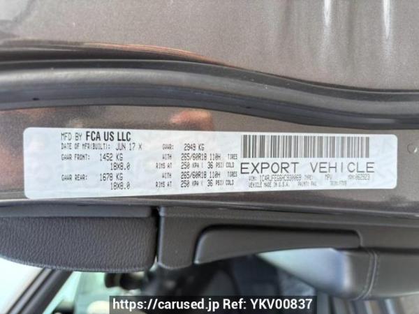 Used 2017 AT jeep grand-cherokee WK36T Image[10]
