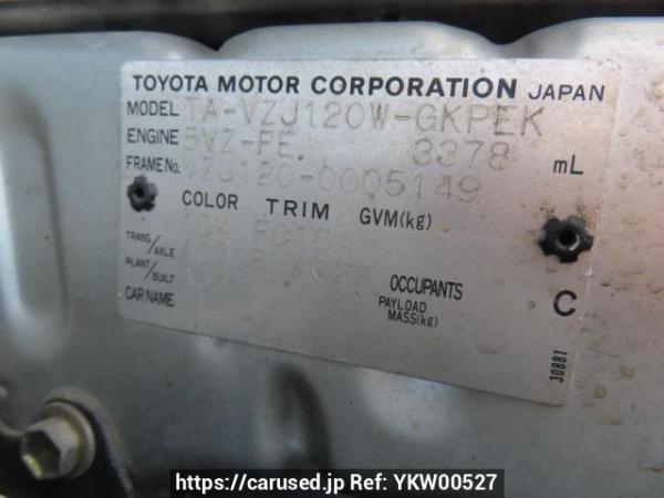 Used 2003 AT toyota land-cruiser-prado VZJ120W Image[10]