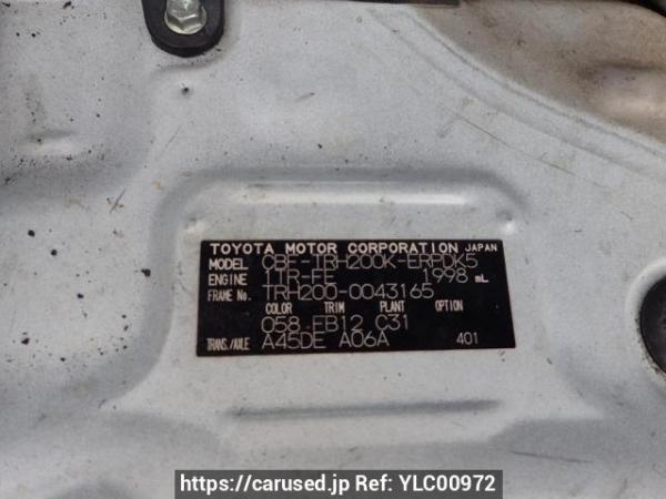 Used 2006 AT toyota regiusace-van TRH200K Image[9]